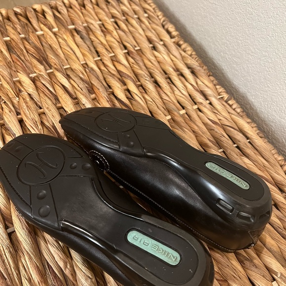 Authentic COLE HAAN LOAFERS NIKE AIR COLLAB, BLACK LEATHER SHOES - Picture 5 of 7